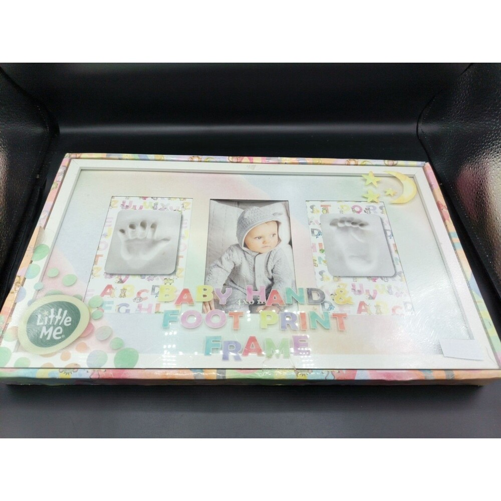 Little Me Baby Hand & Foot Print Frame  - New Open Box